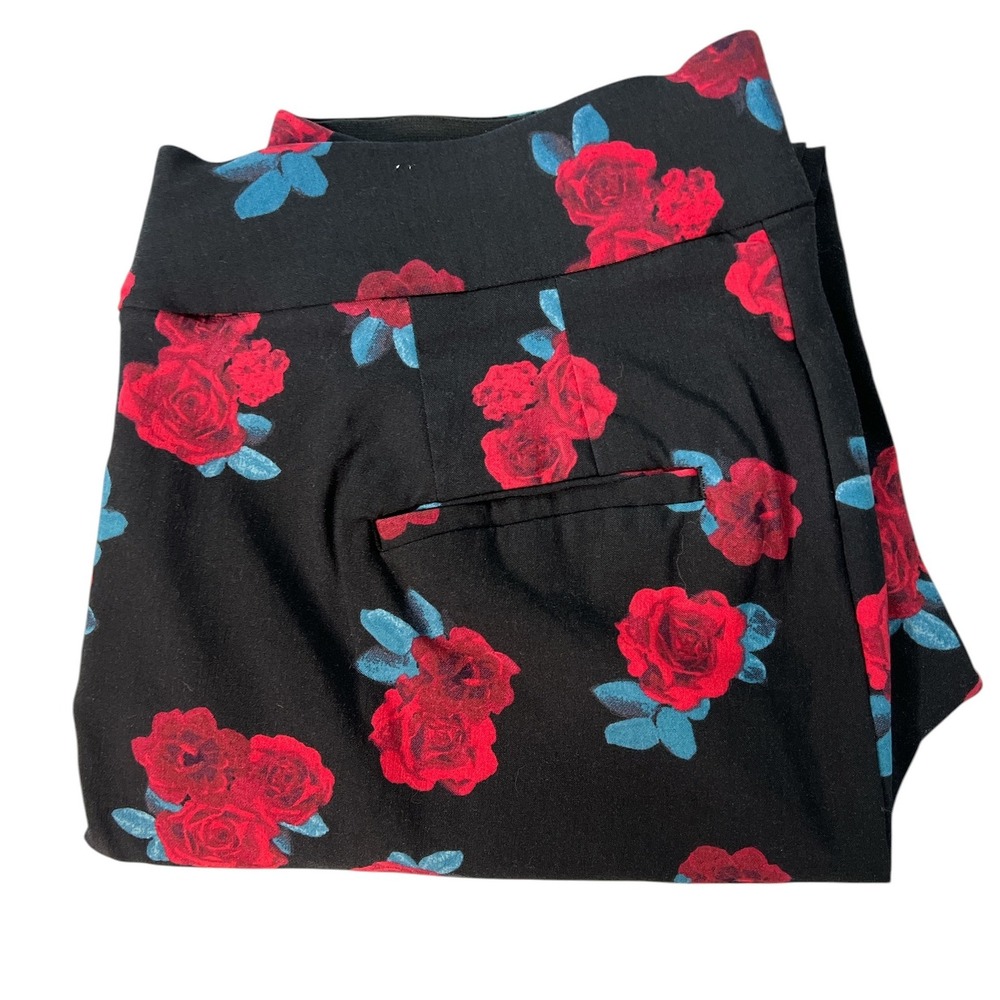 Lane Bryant The Allie Pants Floral‎ Print Stretch Career Casual Size 16R